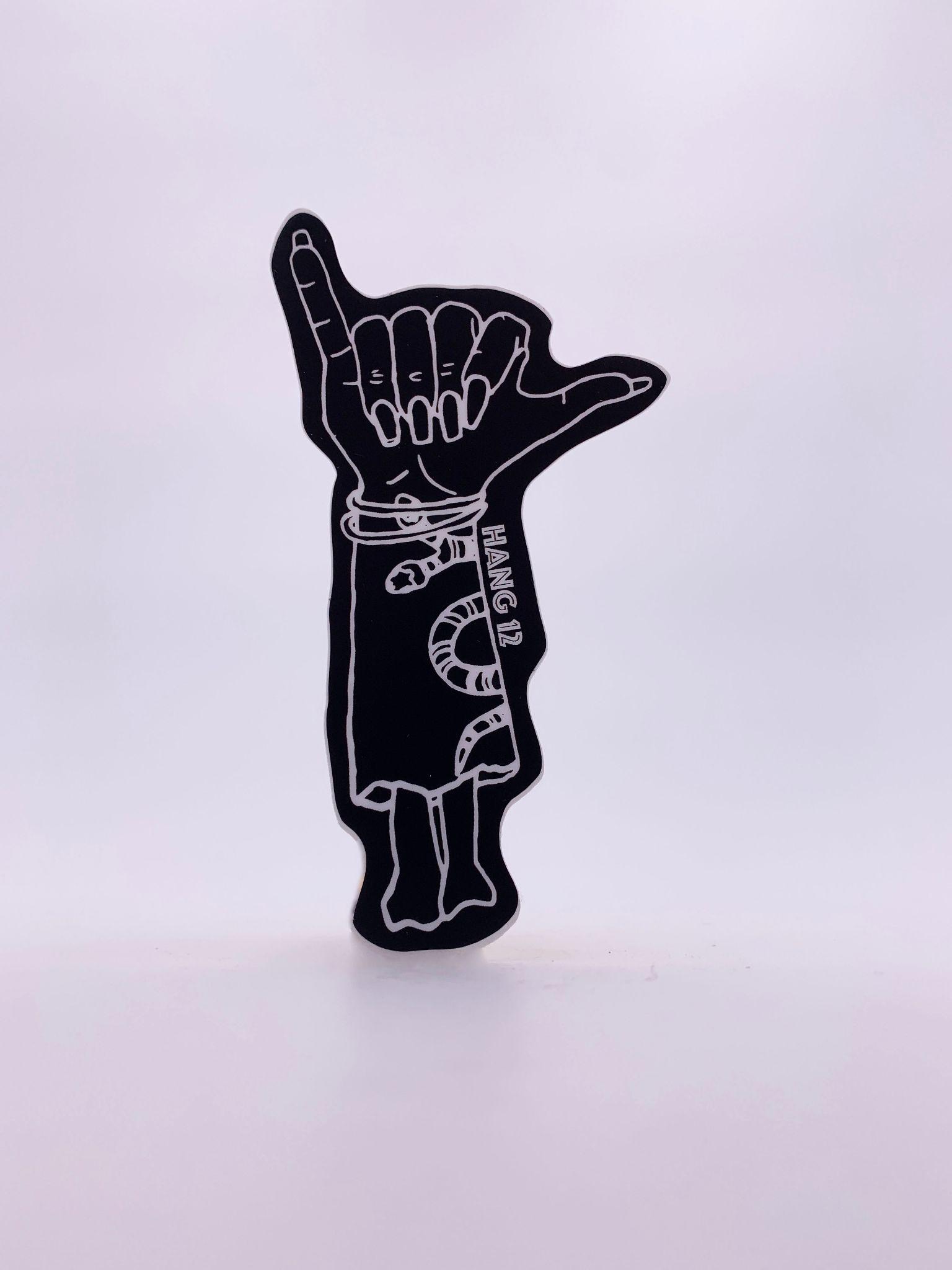 Black Hand Sticker